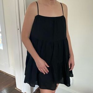 Little black tiered dress